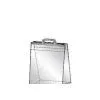 Rigid Handle Bag With Block Bottom