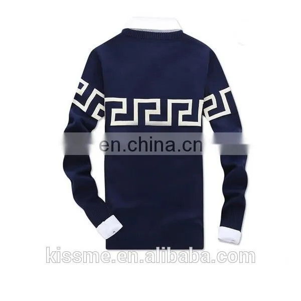 Fall Nice Looking Men's Twinset Like Pullover photo-2