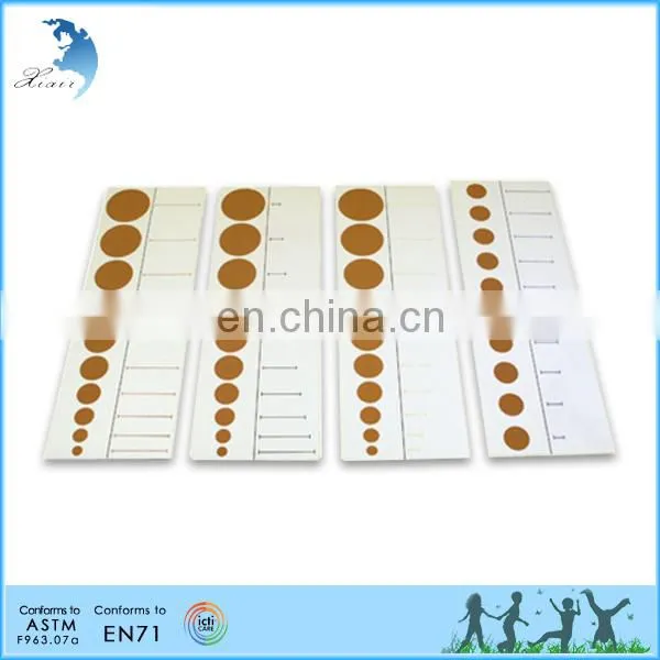 Kid Toy Original Sensorial Educational Nursery School Montessori Material Knobbed Cylinder Blocks Control Cards photo-2