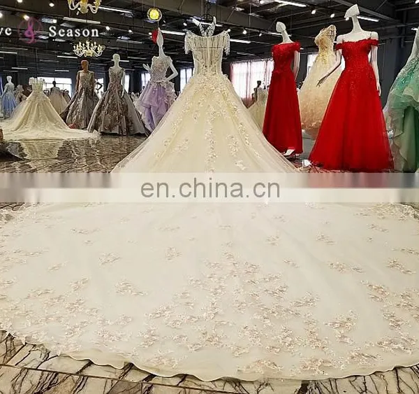 LS00263 2017 New Products Traditional Style Designer Long Train Lace Japanese Style Cocktail Wedding Dresses photo-5