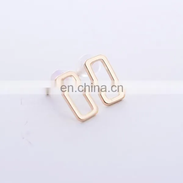 Matte Simple Geometric Triangle Square Multicolor Earrings photo-4