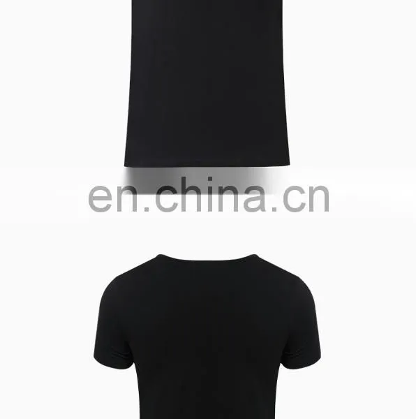 Men's Custom Logo Screen Printing T-shirts Round Neck Fitness Gym T Shirt photo-2