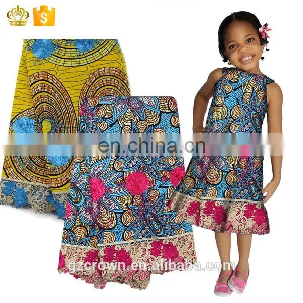 Hot Selling Wholesale French Lace Border Lace African Veritable Real Wax Print Ankara Fabric for Make ClothesH170111011