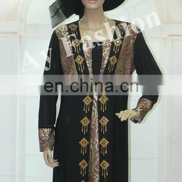 New Style Fashionable Front Open Abaya Women Kimono With Lace Trim Fashion Design Lace Abaya photo-4