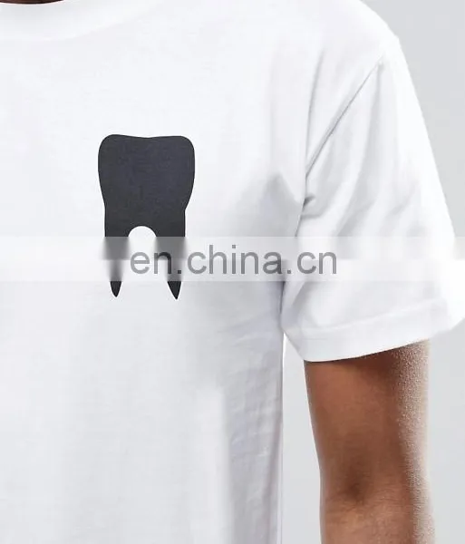White and Black Printing Fashion Men o Neck T-shirt photo-3