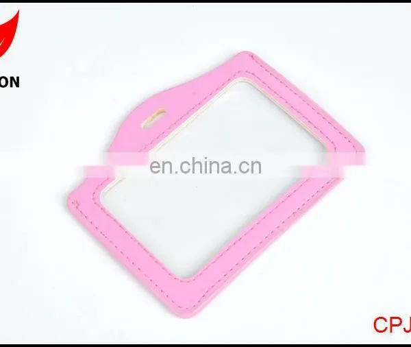 Factory Supply Good Quality Leather Name ID Card Holder photo-4
