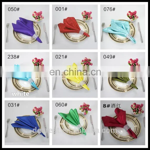 100% Polyester Satin Wedding Decorative Napkin photo-5