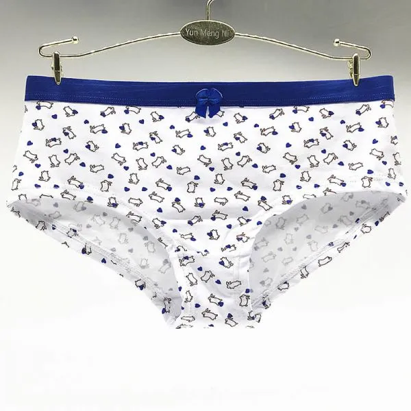 Yun Meng Ni Sexy Underwear Fancy Cartoon Print Girls Briefs Good Elasticity Colorful Waistband Sexy Cotton Panty photo-2