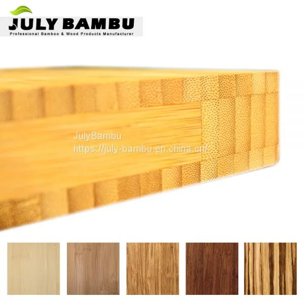 2450X650X38mm 5 Layers Laminated Kitchen Bamboo Countertops Worktop photo-3