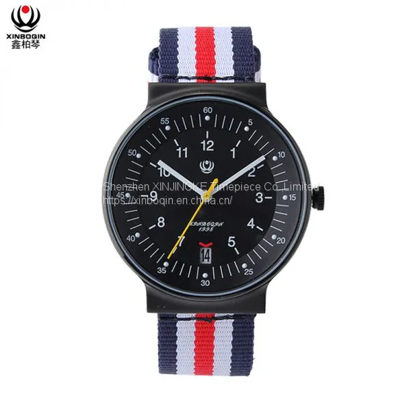 XINBOQIN Supplier Original Brand Luxury Tide Luxury Business Nylon Wrist Band Straps Stainless Steel Man Watch photo-5