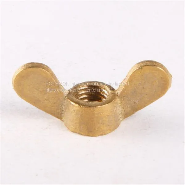 M4-M10 Wing Nut Screw Hand Tighten Nuts Butterfly Twisting Ingot Brass Ecrou Papillon Tuerca Mariposa Copper Vis DIN315
