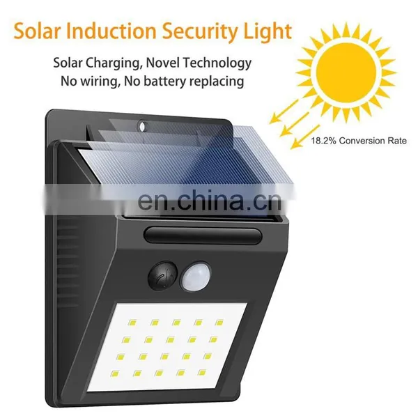 60 Led IP65 Waterproof Wireless Security Outdoor Solar Street Light Motion Sensor Solar Wall Light Solar Garden Light photo-4