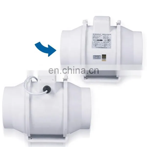 Plastic In Line Duct Pipe Centrifugal Inflatable Fan Ventilation Exhaust Fan photo-2