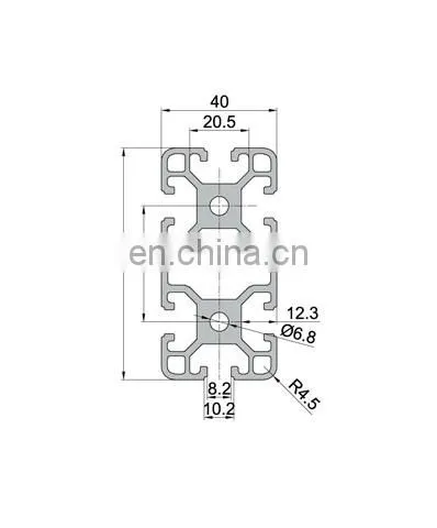 SHENGXIN 4080 6000 Series T-slot Aluminum Profile photo-2