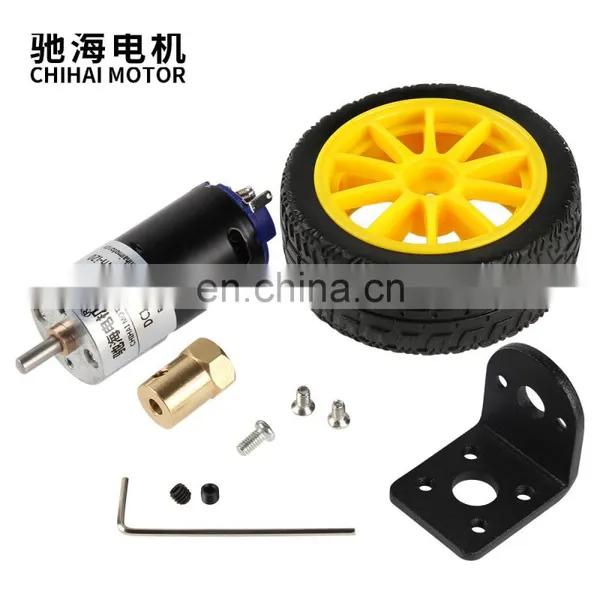 Chihai Motor 65mm Wheel Coupling Kit GM25-370k Low Noise DC6V 12V 24V Wall Climbing Car Motor WPL B-14 for DIY Smart Robot photo-4