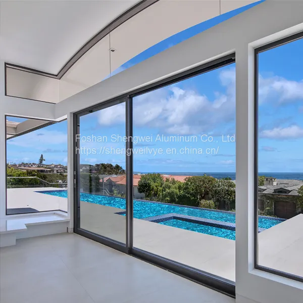 Residential Double Glaze Sliding Door Interior Sliding Door With Built-In Blind Balcony Aluminium Sliding Door photo-5