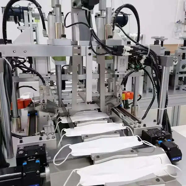 Flat Positioning Mask Machine Kf94 Fish Type Mask Making Machine Kf94 Automatic Mask Machine photo-2