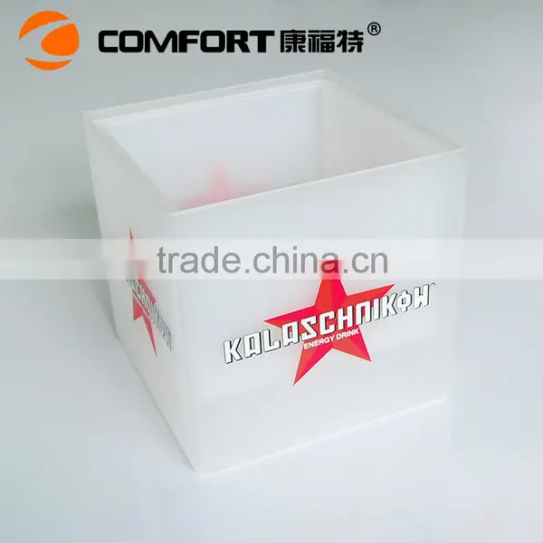 Newest Battery Holder Switch PP Illuminated Led Flashing Ice Bucket