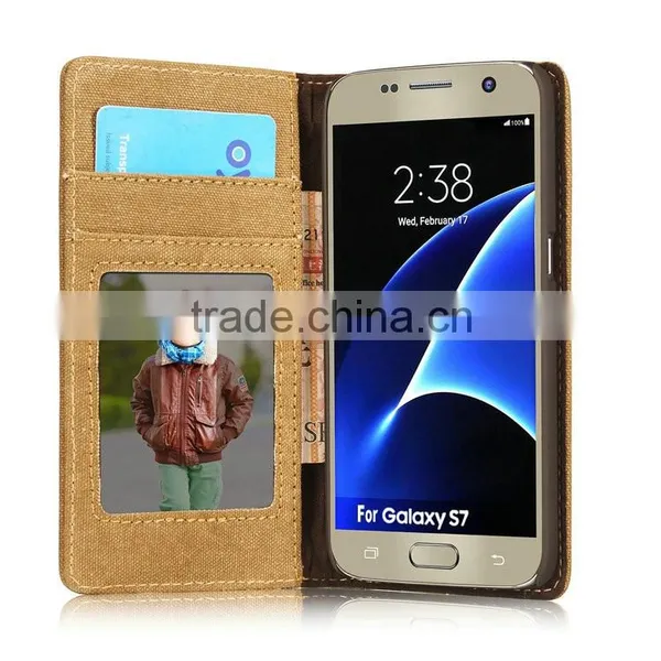 Mobile Phone Leather Flip Case Waterproof Case for Samsung Galaxy s7 , for Galaxy s7 Case , for Samsung Galaxy s7 Edge Case photo-3