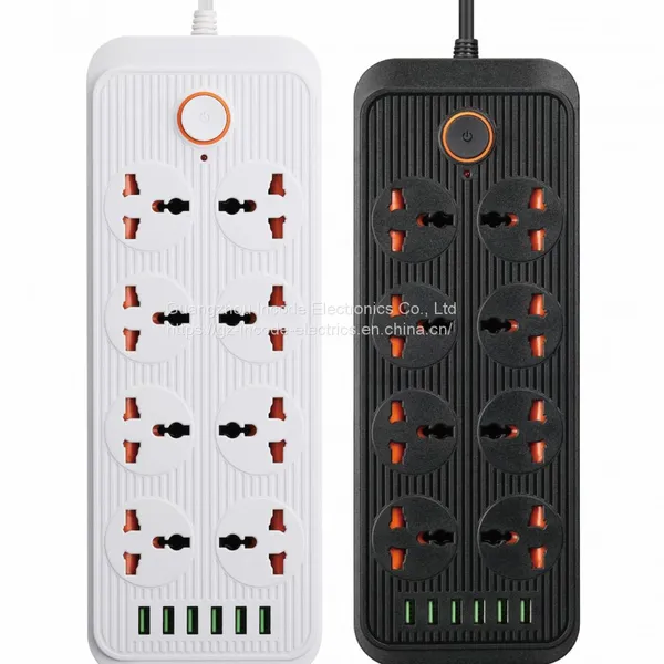 Розетка с множественными выключателями и главным выключателем Power Extension Multipe Switch Socket A08