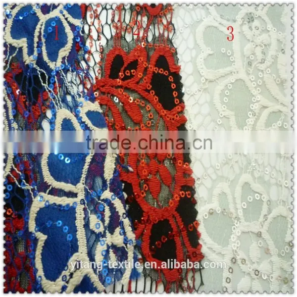 Sequins Lace Fabric photo-5