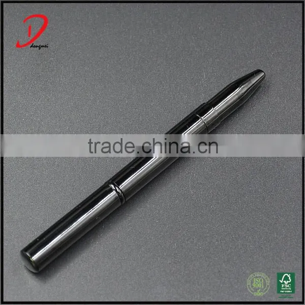 Wholesale Private Label OEM Black Metal Handle Retractable Lip Brush photo-2