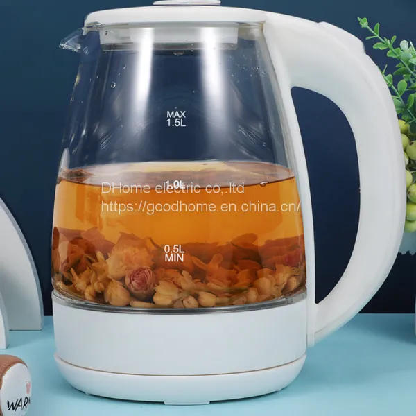 Modern Simple Boiling Water Appliances Transparent Electric Kettle（Wechat:13510231336）