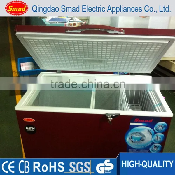 255L Red Manual Defrost Chest Freezer for Ice Cream photo-2
