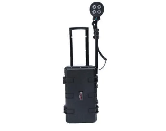 Generator-Powered Mobile Light Tower With Remote Control and Auto Shutoff