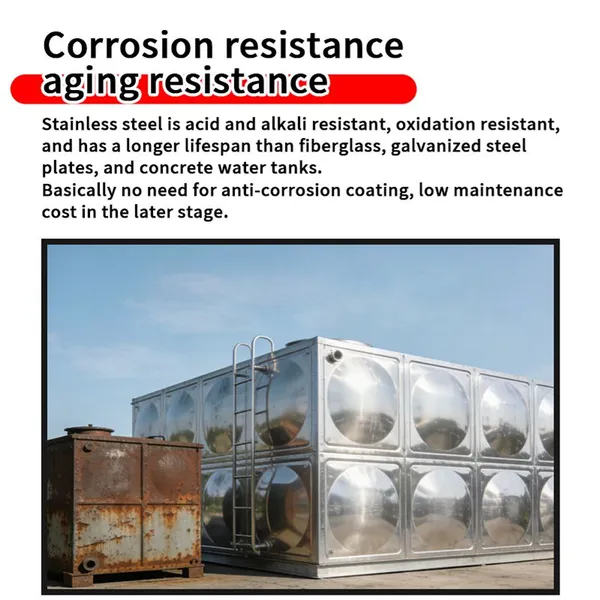 Hygienic Food Grade Stainless Steel Water Tank Drinking Water Reservoir for School photo-3