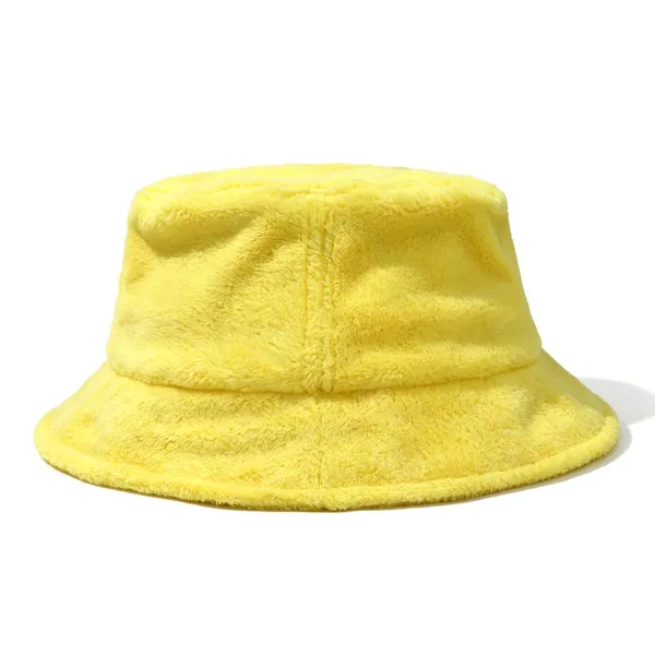 Plush Bucket Hats Custom Embroidery Logo Warm Fashion Bucket Hats photo-5