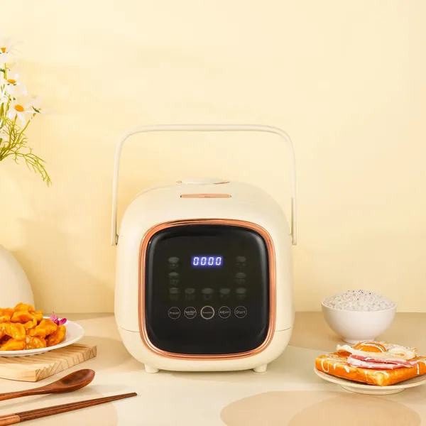 Intelligent Voice Rice Cooker, Small Home Appliance, Sugar-Filtering Multifunctional Rice Pot, Available for OEM Bulk Packaging and Gift Boxes.