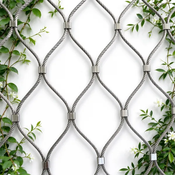 SS304/SS316 Decorative Stainless Steel Wire Rope Net for Architecture
