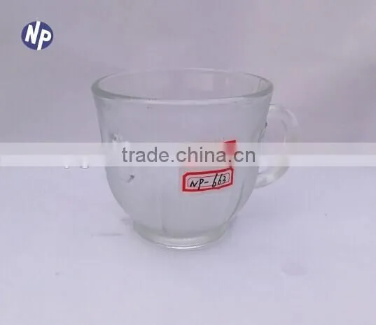 200ml Clear Glass Drinking Mugs With Handle photo-4