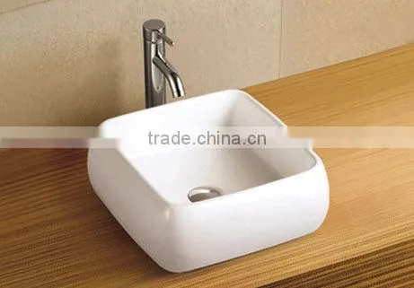 Bathroom Ceramic Square With Rounded Corners Basin photo-3