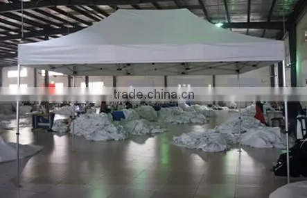 3m * 4.5m Small Hexagon Folding Gazebo With Door and Window for Sales