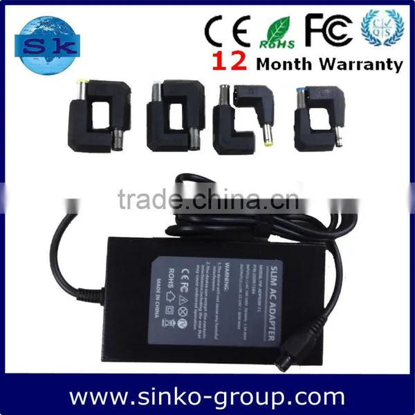 Slim Automatic Universal Adapter 90W With 8 Tips for HP Acer Dell Toshiba IBM SONY Laptops