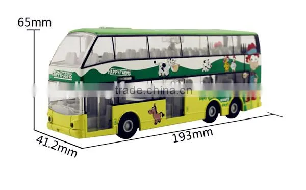 Hot Selling New 7.5'' Diecast Bus Models With Sound and Light for Kids photo-2