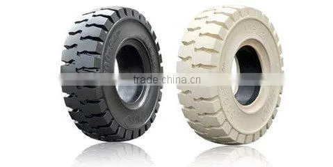 Colorful Rubber, Environmently-friendly Forklift Poly Tires/solid Tires photo-3