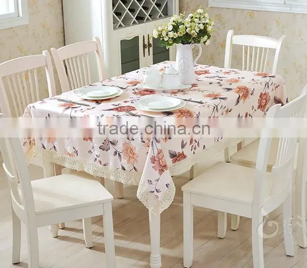 High Quality and Low Price Flower Printed Table Cloth photo-5