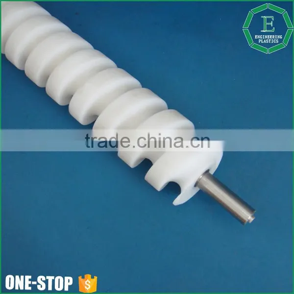 OEM Factory Price Cnc Machining White Screw Conveyor Custom Big Uhmw-pe Plastic Screw for Engineering photo-6