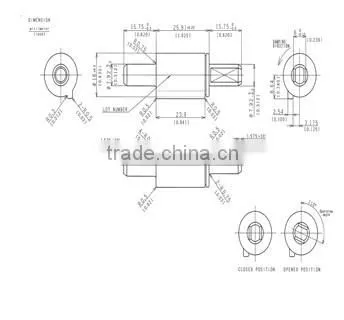 Soft Closing Rotary Damper Forauto-sensor Toilet Seat EBO-007 photo-3