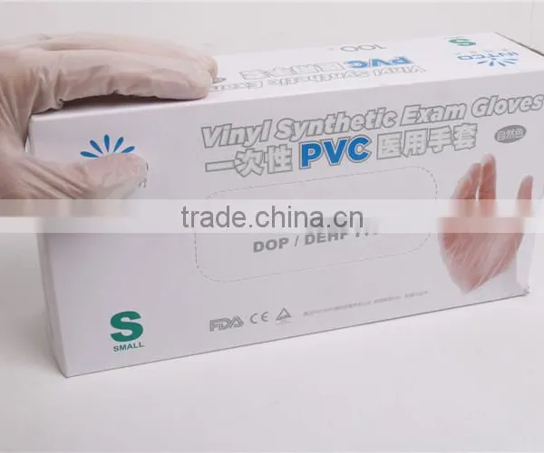 Disposable Cycling Vinyle/pcv Golve for Medical photo-3