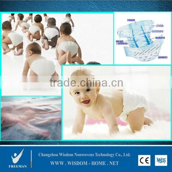 ES PP PET Viscose Polyester Hot Thermal Bond Bonding Hot Air Through Spunbond Nonwoven Fabric for Sanitary Diapers ADL photo-6
