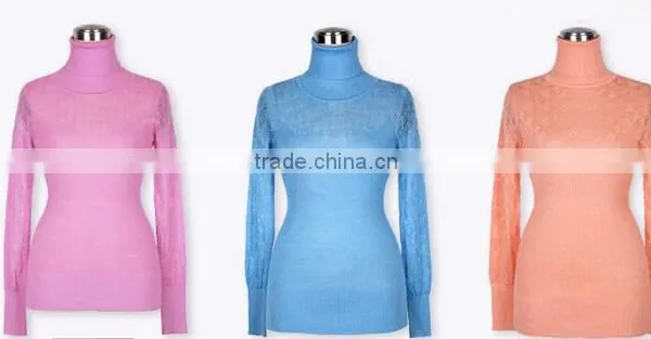 Wool High Neck Sweater for Women photo-3
