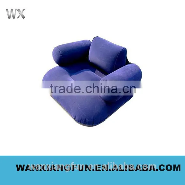 Flocked PVC Inflatable Living Room Sofa,China Inflatable Air Sofa Chair photo-5