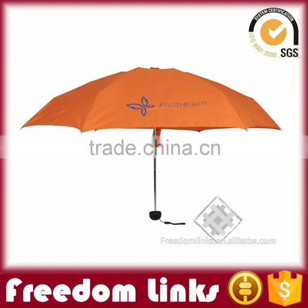 19 Inch 6K Orange Smart 5 Folding Umbrella Custom Logo photo-3