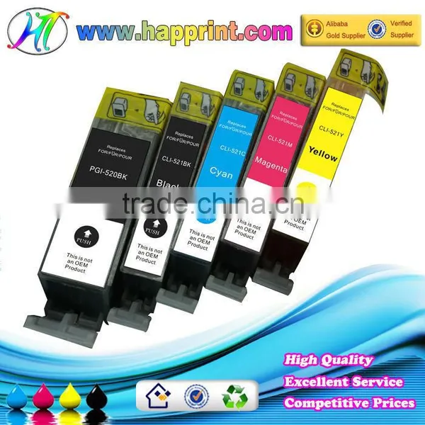 Printer Compatible Cartridges for Canon , PGI-520 CLI-521 Inkjet Cartridge for Canon