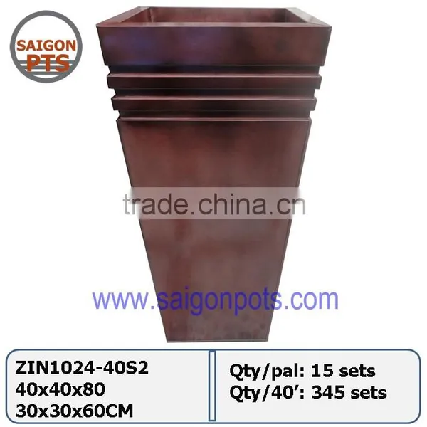 Galvanized Planters
