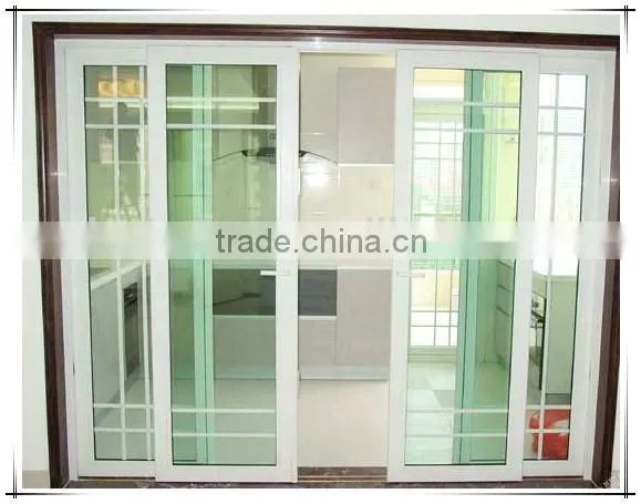 Fashion Patterns Price of Aluminum Sliding Door With Grill Design in High Quality photo-5